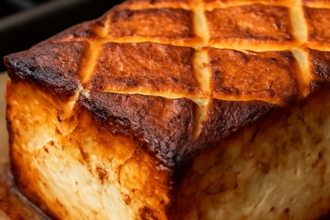 closecup look of smoked cream cheese

